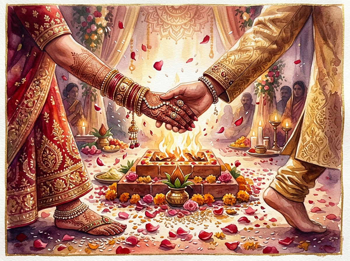 Wedding Gala ceremony at the Mandap